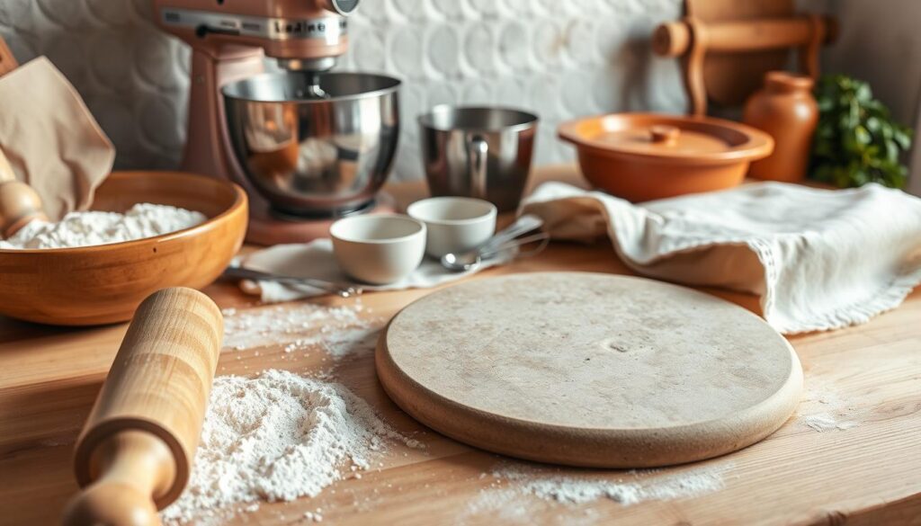 Equipment for making Mediterranean flatbreads