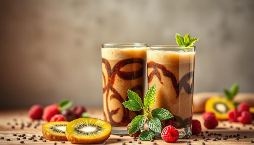 coffee and tea-infused energy smoothies